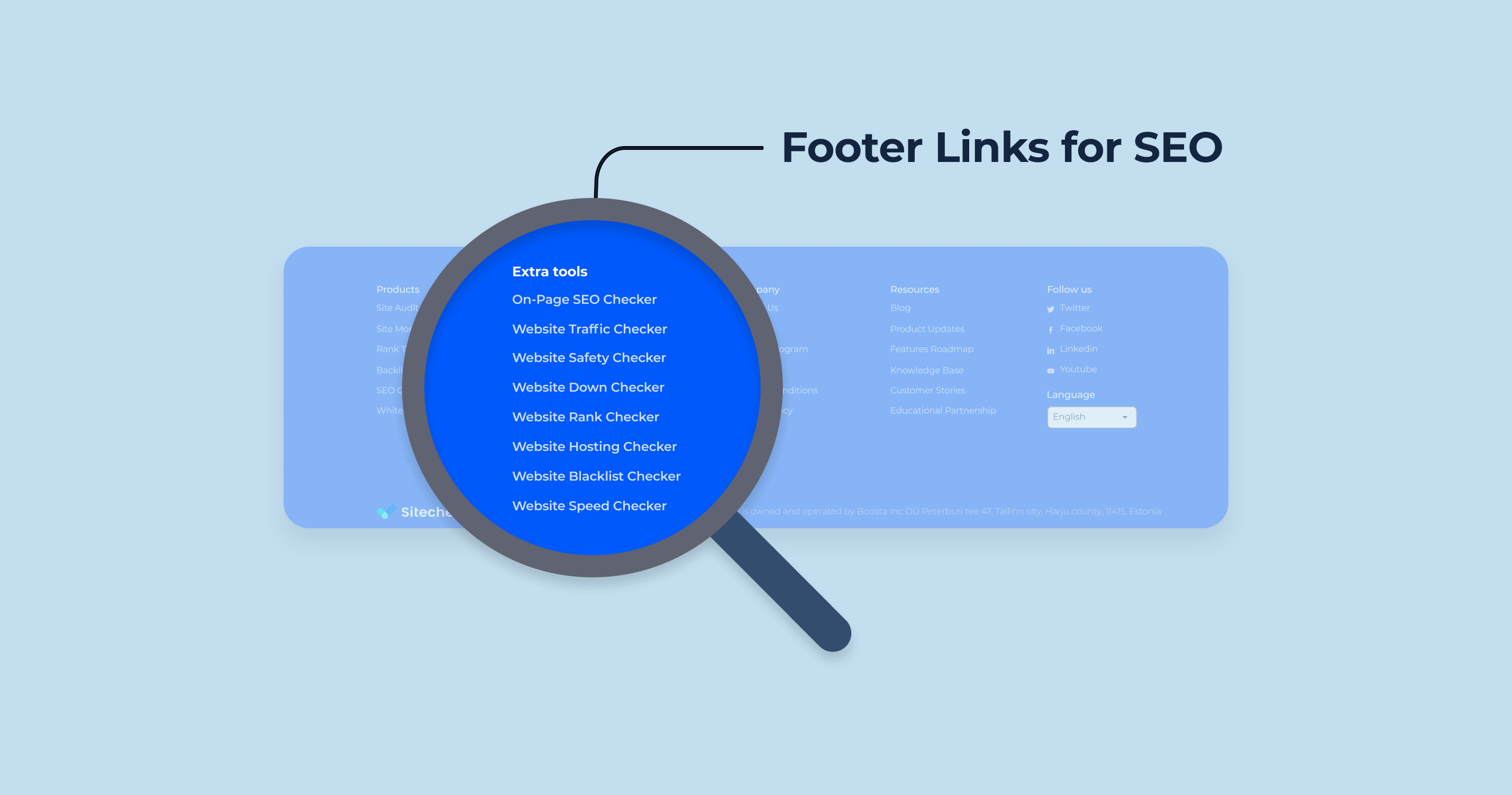 Footer Links فوتر