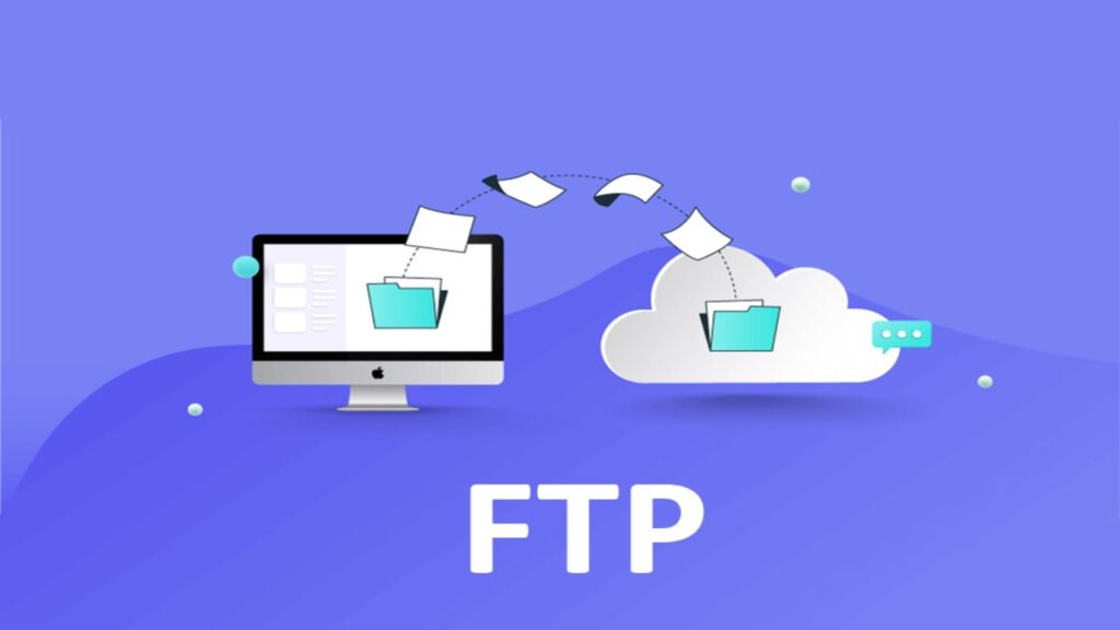 تصویر FTP برای انتقال فایل‌ها.