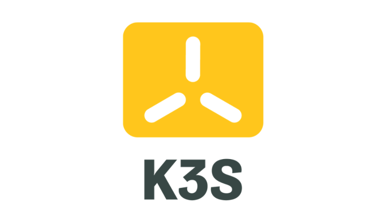 عکس لوگو K3S به رنگ زرد و سفید.