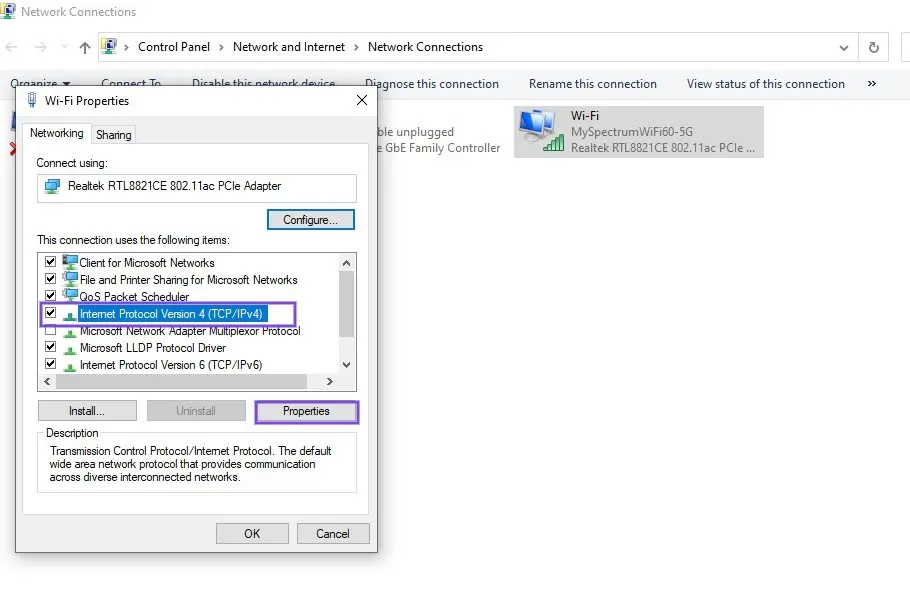 علت خطای dns probe finished bad config