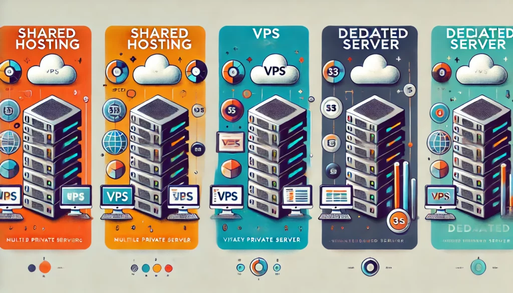 تفاوت هاست اشتراکی، VPS و سرور اختصاصی: کدام گزینه بهتر است؟