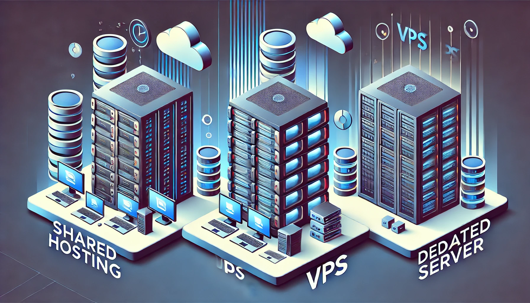 تفاوت بین هاست اشتراکی، VPS و سرور اختصاصی
