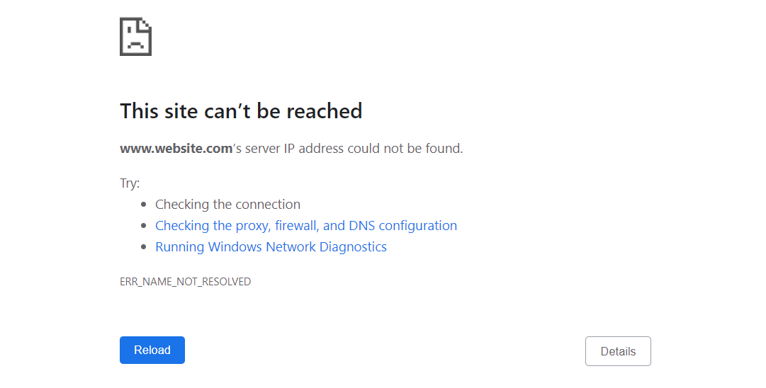 رفع خطای ERR_NAME_NOT_RESOLVED در کروم