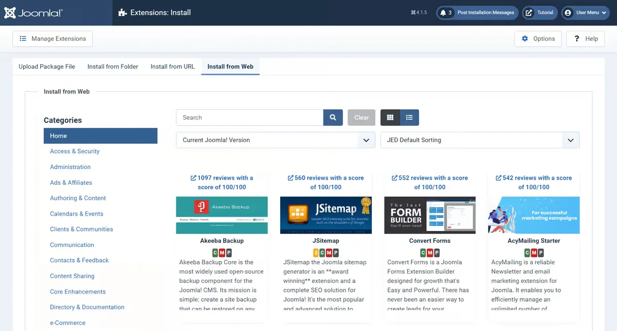 افزونه های جوملا