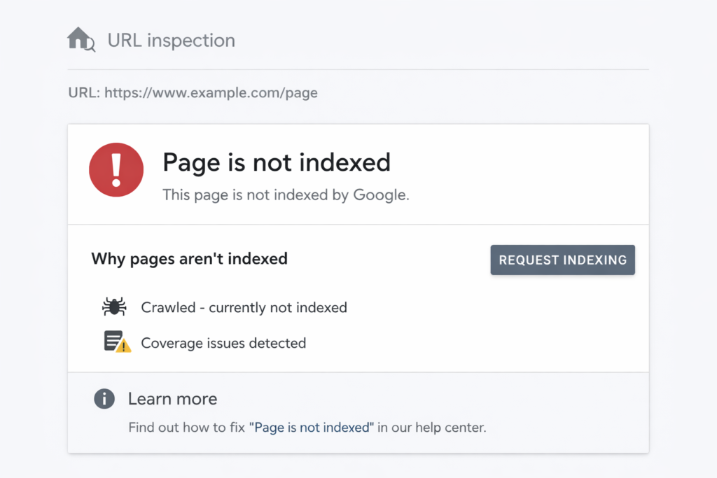 چرا صفحات سایت ایندکس نمی‌شوند